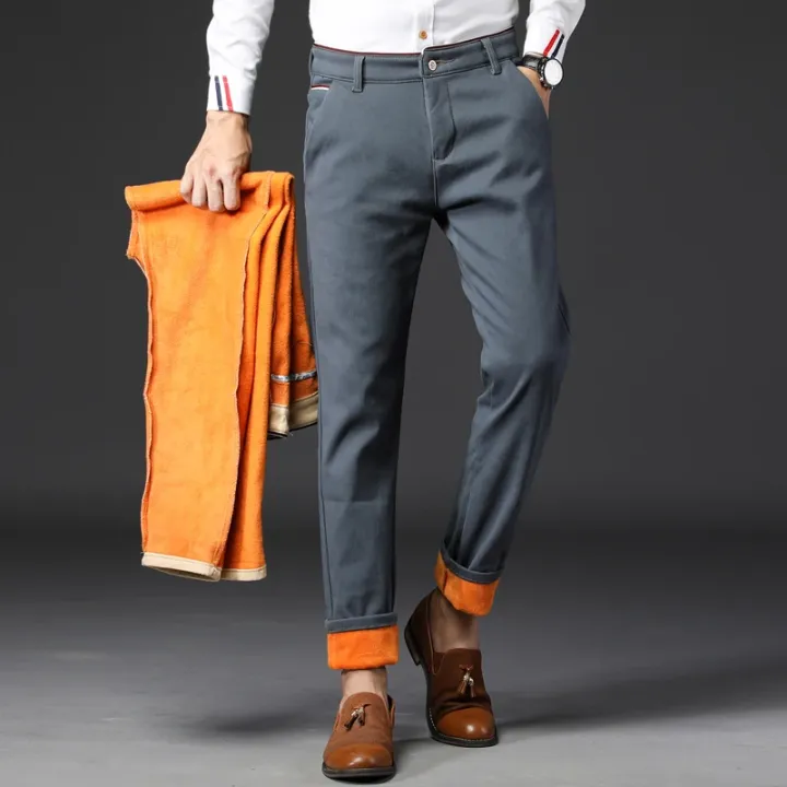 Winter%20Men%20Korean%20Fashion%20Straight%20Leg%20Pants%20Winter%20Snow%20Warm%20Thermal%20Thicken%20Casual%20Pants%20New%20Fleece%20Slim%20Fit%20Business%20Trousers%20-%20Image%202