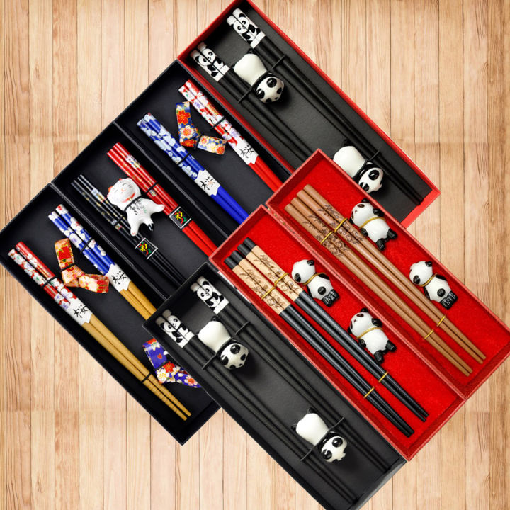 Chinese%20Panda%20Chopsticks%20Japanese%20Korean%20Sushi%20Solid%20Wood%20Chopsticks%20Wedding%20%20Chop%20Sticks%20Hashi%20Two%20Pairs%20Chopsticks%20Set%20-%20Image%202