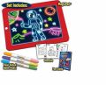 TAVORE Magic Pad Light-Up Drawing Board for Kids – Glowing Writing & Drawing Tablet with Neon Pens, Stencils & Fun Guide | Reusable & Educational Toy.