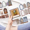1pcs Door Window Frame Metal Die Cuts Door Cutting Dies Window Frame Lace Embossing Tool Cut Stencils for Album Paper Card Art.