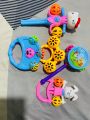 Baby Rattle Toy/ shaking making crisp sound hand hummer Toy / Baby teddler sound toy / Bell set  for baby / newborn baby -5pcs set. 