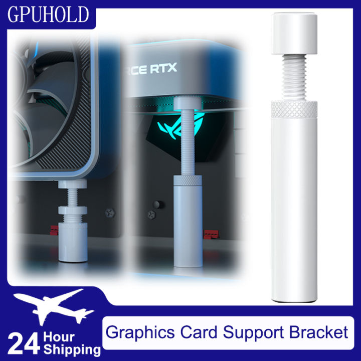 GPUHOLD White Graphics Card GPU Support Bracket Video Card Sag Holder ...