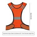 Highlight Reflective Vest Breathable Security Reflective Vest Lightweight Adjustable for Men Women Outdoor Night Riding.