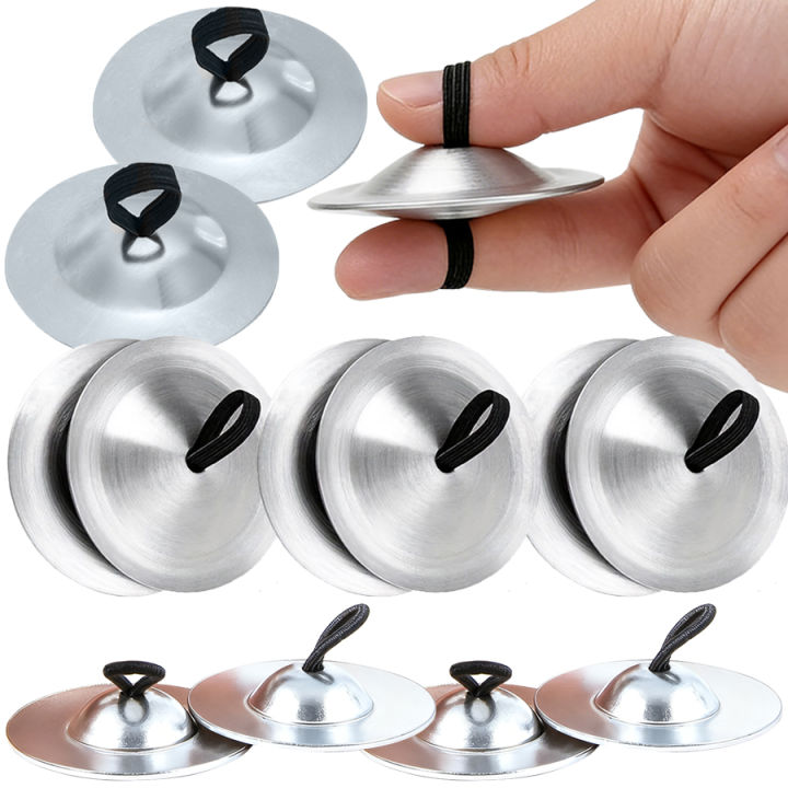 Sound Ringong Instrument Silvery Metal Finger Gong Mini Percussion Music Classic Stage ...