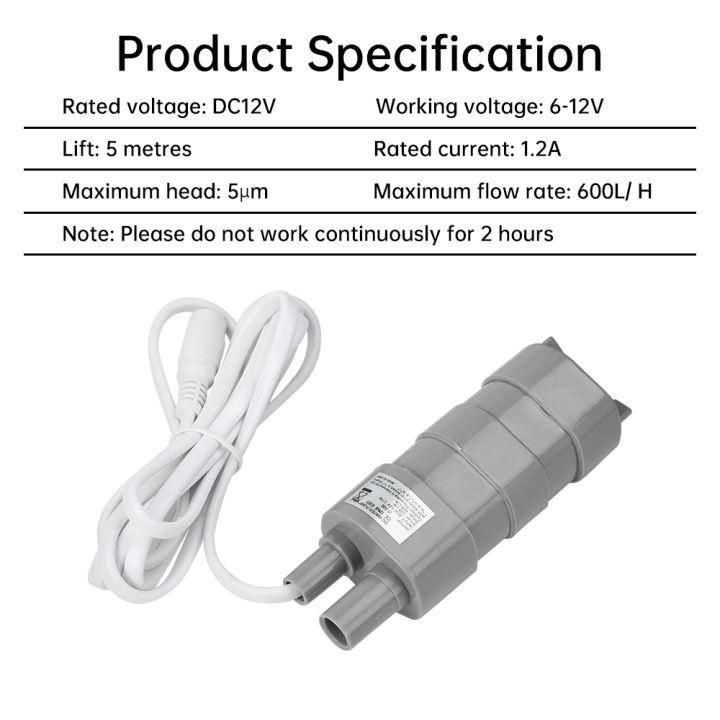 JT-500%2012V%2017W%20Submersible%20Pump%205m%20Head%2010L/M%20Micro%20Equipment%20Direct%20Pump%20for%20Aquatic%20Systems%20DC%2012%20Volt%20-%20Image%206