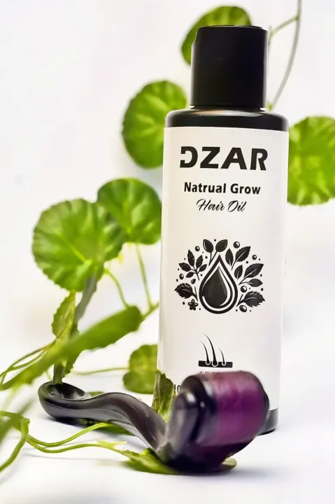 Dzar Natural Grow Hair Oil – 100% Herbal & Organic Solution for Hair Growth and Strength (150ml)"