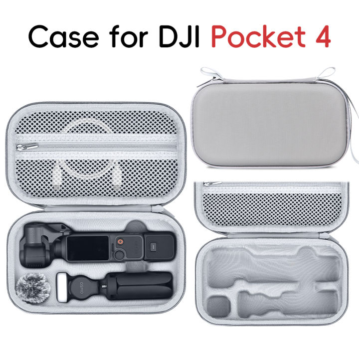 Hard EVA Storage Case for Osmo Pocket 4 Portable Protective Carrying Bag Travel Organizer Camera Accessories