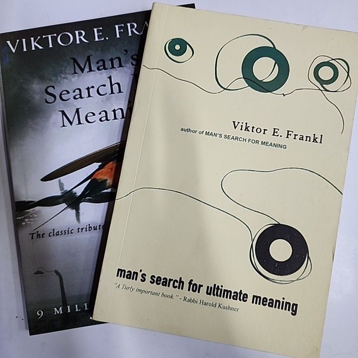 2 books set man's search for meaning/man's search for Ultimate meaning by viktor e frankl