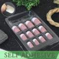 12pcs french nails best quality nails natural-looking pink or nude base with white tips.. 