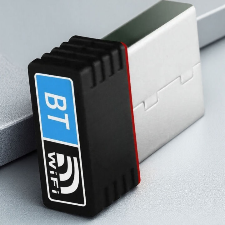 Dual Bluetooth 4.0 and WiFi Nano USB Adapter Wireless Dongle Network Receiver Transmitter Signal Booster for PC Laptop