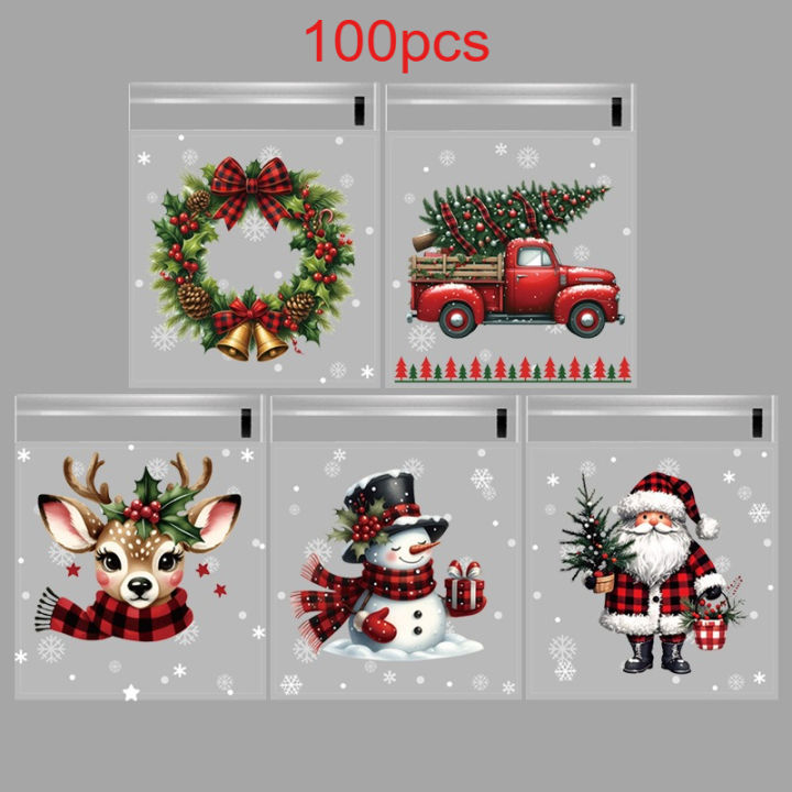 50/100pcs%20Christmas%20%20Wrapping%20Bags%20with%20Snowflake,%20Santa%20Claus,%20Reindeer,%20and%20Holly%20Print%20Self-Adhesive%20Packaging%20Bags%20-%20Image%207