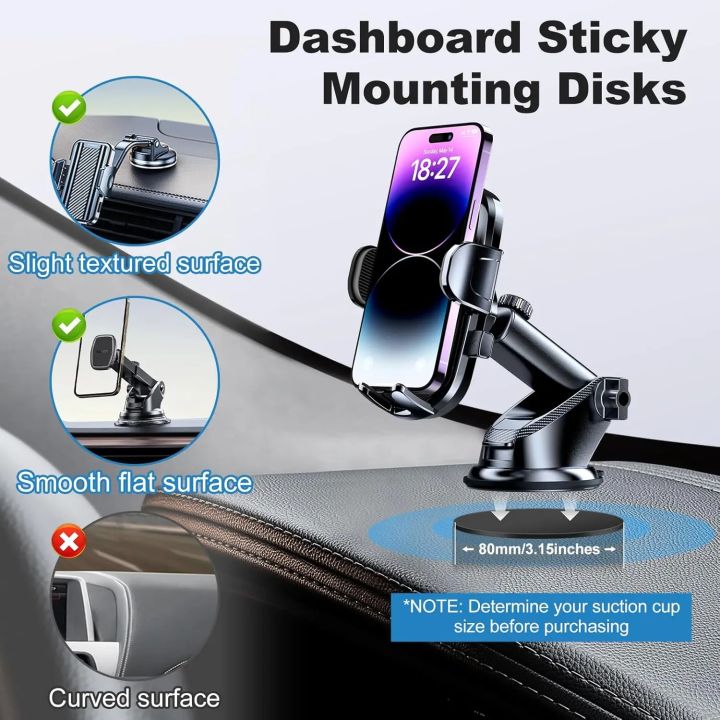 Mobile%20Phone%20Sticker%20Car%20Suction%20Cup%20Adhesive%20Sticker%20Disc%20Pad%20Base%20for%20%20Mobile%20Phone%20Stand%20Bracket%20Holder%20Camera%20Stand%20Mount%20-%20Image%203