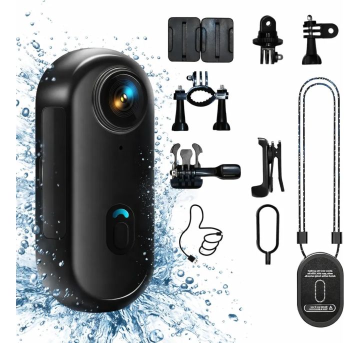 Mini cameras 4K Bike Motorcycle Magnetic Wearable Camera WiFi Friendly Cam with Waterproof Shell For Casual Cycling Vlog