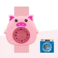 Cute Kids Slap Watches Cartoon 3D Animal Silicone Children Watches Student Clock Baby Kindergarten Prize Gifts. 