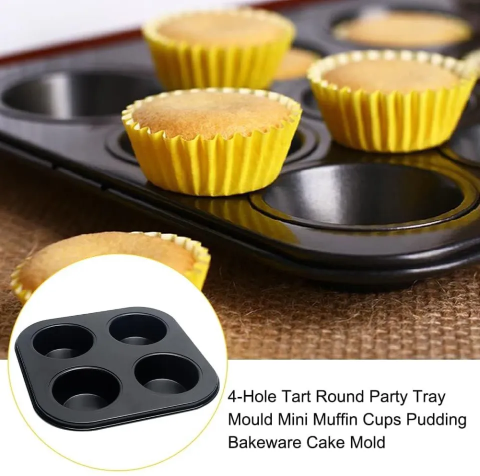 Holes Cupcake Baking Tray Non Stick Cake Baking Pan Round Shape