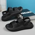 2026 High Quality Summer Fashion Solid Color Convenient Men's Lightweight Slip on Casual Wear Resistant Large Size Sandals. 