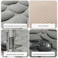 Foot Mat Coral Fleece Floor Mat Household Memory Foam Embroidered Bathroom Thickened Absorbent Floor Mat Door. 