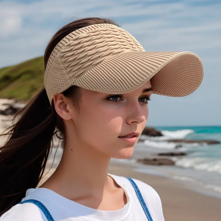 1pc%20Women%20Anti-UV%20Sun%20Hats%20Breathable%20Adjustable%20Empty%20Top%20Visor%20Caps%20for%20Tennis%20Golf%20Running%20Travel%20Beach%20Sport%20Outdoor%20Hat%20-%20Image%203