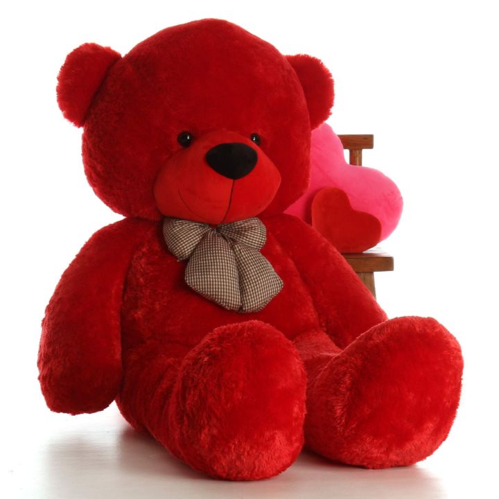 Large Size Giant Teddy Bear Big Teddy Bear Red 4ft