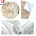 Waterproof Marble Self Adhesive Wallpaper Vinyl Film Wall Stickers Bathroom Kitchen Cupboard Room Decoration Sticky Paper Decal Home Decoration Anti-fouling Grease Kitchen. 