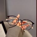 Fashion glasses, blue light filter glasses, Korean-style round frame glasses men and women, blue light protection glasses. 
