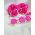 Artificial flower purple gajraset - Artificial gajray - bridal gajray - bridal miyo gajray - bridal miyo gajraset- mehndi gajray - gajray. 