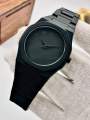 Aura watch 2025 New Arabic Aura Watch Black Modern Creative Design Waterproof Stainless Steel Chain Quartz Movement. 