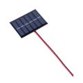 1/2 Pcs Solar Panel 100MA 1W 3V Solar Cell with Cable Mini Small Solar Panel Module for Lamp Fan Pump for 2-3V Battery Charging. 