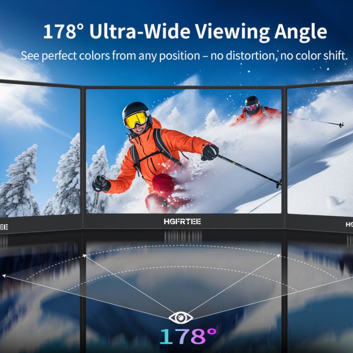 HGFRTEE%20Protable%20Monitor%2014.1%20Inch%20Full%20HD%201200P%2016:10%20Dual%20Speakers%20Dual%20Type-c%20and%20MINI%20HDMI%20for%20Mac%20PC%20Phone%20Xbox%20PS5%20Switch%20-%20Image%204