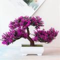 Plastic Artificial Plants Bonsai Home Room Table Decoration Small Tree Pot Fake Plant Flowers Potted Garden Balcony Ornaments. 