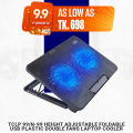 TCLP 99/N-99 Height Adjustable Foldable USB Plastic Double Fans Laptop Cooler Cooling Pad Stand Lindaa.