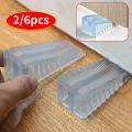 2/6pcs Transparent Door Plugs, Anti-Collision Safety Door Stops, Household Door Stopper, Fixed Collision Block.