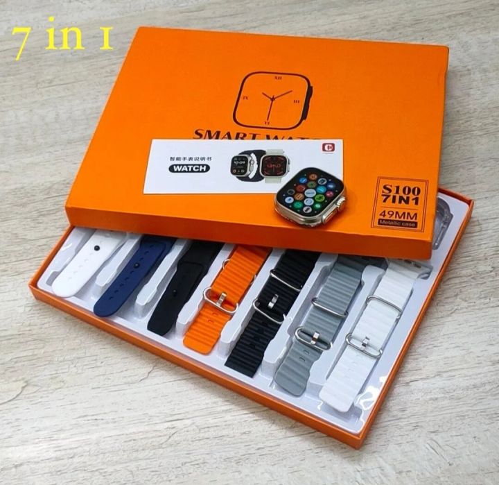 S100%207-in-1%20Smart%20Watch%20Ultra%2049mm%20with%207%20Interchangeable%20Straps,%20Bluetooth%20Calling,%20Heart%20Rate%20&%20Fitness%20Tracker,%20Multi%20Sports%20Modes%20Smartwatch%20for%20Men%20&%20Women%20-%20Image%207