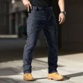 Men'S Multi-Functional Pocket Tactical Pants Outdoor Waterproof Work Pants Casual Multi-Pocket Wear-Resistant Hiking Work Pants. 