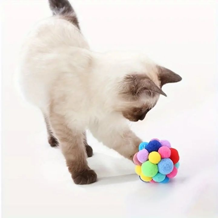 1/3PCS%20Cat%20Toys%20Cat%20Plush%20Ball%20Toy%20Pet%20Elastic%20Bell%20Ball%20Self%20Hi%20Ball%20Playing%20Cat%20Colorful%20Woolen%20Ball%20-%20Image%207