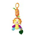 1PC Baby stroller hanging toy 0-1 year old ring bell tooth glue animal wind chime bed hanging soothing hand puppet. 