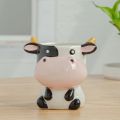 Cute Ceramic Animal Flower Pot Cartoon Zebra Sheep Cow Head Mini Pot Succulents Plants Bonsai Pots Home Garden Decoration. 