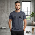 Men's Premium Regular-Fit Half-Sleeve Mesh Fabric T-Shirt with Round Neck - Lightweight Comfort for Everyday Wear. 
