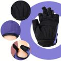 1 Pair Half Finger Gloves for Women Men Gym Fitness Anti-Slip Gel Pad Gloves Gym Cycling Fingerless Gloves Bicycle Accessories. 