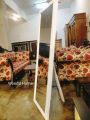 Full size white mirror with adjustable stand , TikTok mirror. 