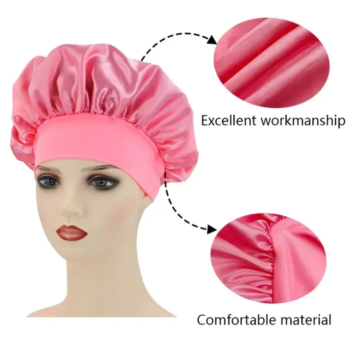 1/2/3pcs%20Newly%20Satin%20Night%20Hair%20Cap%20Women's%20Solid%20Sleeping%20Hat%20Sleep%20Care%20Bonnet%20Nightcap%20For%20Women%20Unisex%20Cap%20Shower%20Cap%20-%20Image%205