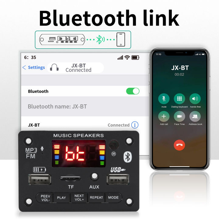 Without%20an%20amplifier%20Bluetooth%205.3%20Decoder%20Board%20DIY%20Microphone%20FM%20Radio%20TF%20USB%20Car%20Audio%20Music%20Player%20Speakers%20Volume%20Control%20-%20Image%205