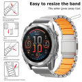 Quickfit 26mm 22mm Magnetic Buckle Titanium Correa For  Watch Fenix 8 7 6 5 7X 6X 5X Descent Mik2 Enduro 3 2X Watchband. 