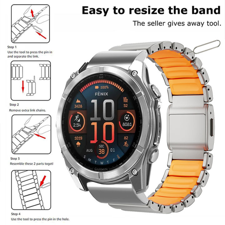 Quickfit%2026mm%2022mm%20Magnetic%20Buckle%20Titanium%20Correa%20For%20%20Watch%20Fenix%208%207%206%205%207X%206X%205X%20Descent%20Mik2%20Enduro%203%202X%20Watchband%20-%20Image%203