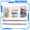 PLR Diy New Electronics Components Basic Starter Kit for Arduino UNO MEGA2560 Raspberry Pi with LED Buzzer Capacitor Resistor. 