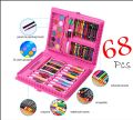 68 PCS Colouring Kit / Set With Button Box Best Quality Girl Or Boy. 