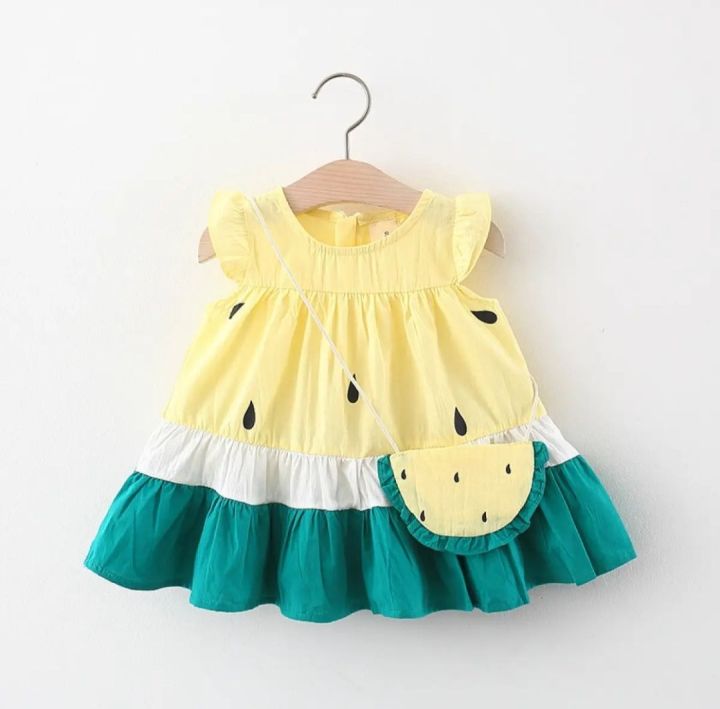 Watermelon%20theme%20dress%20with%20baby%20playing%20bag%20for%20girls%20-%20Image%205
