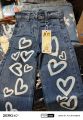 Flapper Box style denim pent in exp quality. 