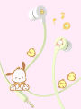 Sanrio Kuromi In-ear Wired Earphones Cinnamoroll Music Headset Pochacco Kawaii Games Sports Headphones My Melody Girls Gifts. 