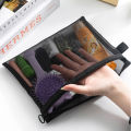1/5/10pcs Mesh Clear Cosmetic Bags Women Black Makeup Bag Portable Travel Toiletry Organizer Case Lipstick Storage Pouch . 